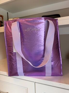 Marc Jacobs Fun Gorgeous NIP Purple Metallic Lilac Tote GWP